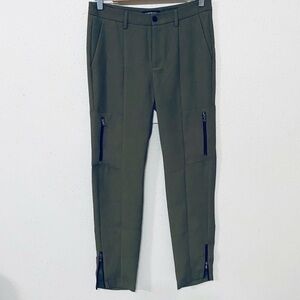Kenneth Cole black label sz 2 green zip pants